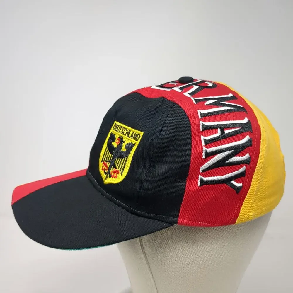 Horst Knab Germany Baseball Cap Red Black Yellow One Size Embroidered Crest Hat
